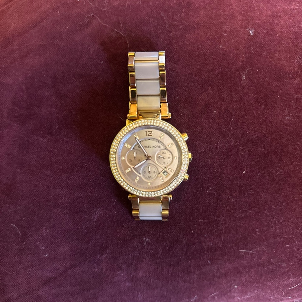 Michael Kors Rose Gold and Silver Watch